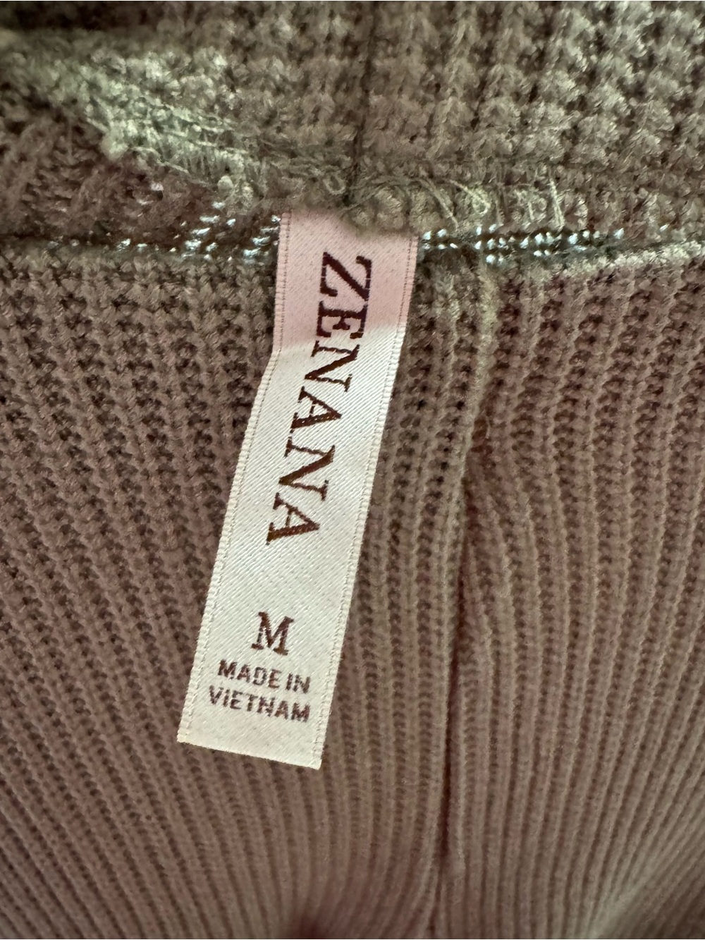 Zenana Waffle Knit Wide Leg Lounge Pants – Medium – NWOT - Picture 5 of 6